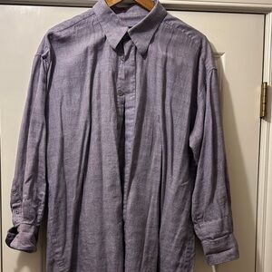 Yves Saint Laurent Lavender Casual Button-Down Shirt